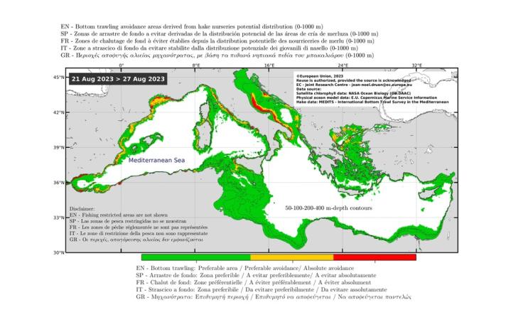 reat-time mapping of bottom trawling